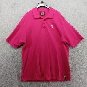 Southpole Shirt Mens XXL Pink Polo Barbiecore Oversized Baggy‎ Urban Pique Knit